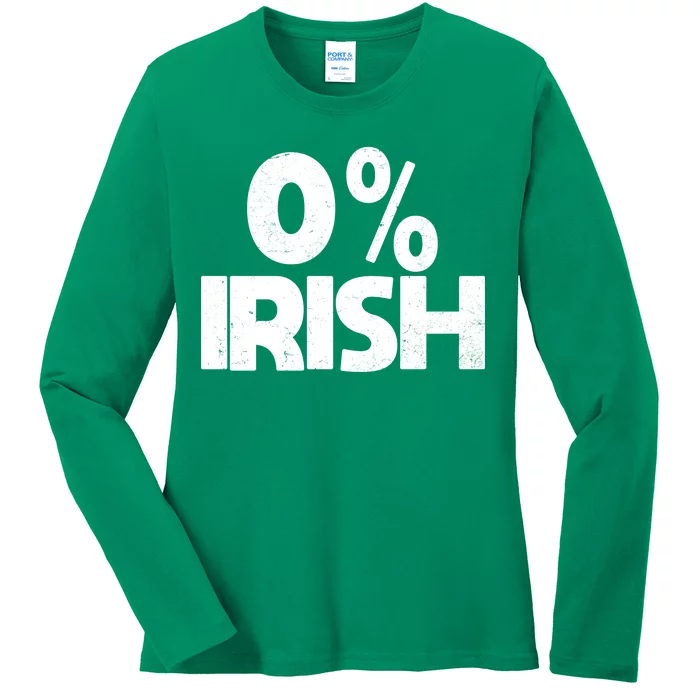 Zero Percent Irish Ladies Long Sleeve Shirt