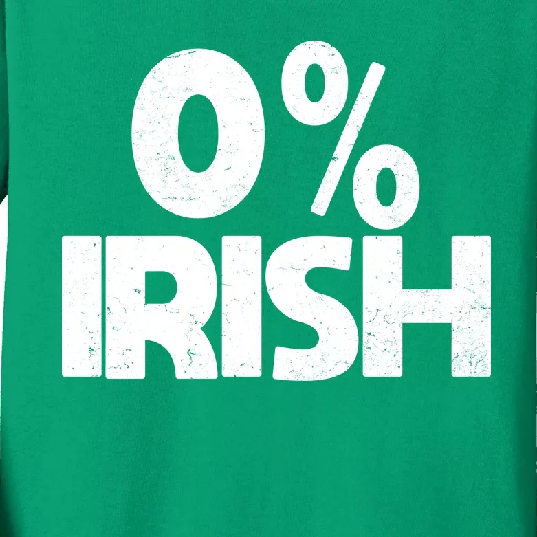 Zero Percent Irish Kids Long Sleeve Shirt