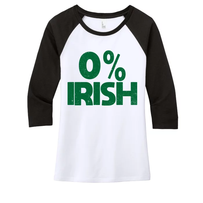 Zero Percent Irish Women's Tri-Blend 3/4-Sleeve Raglan Shirt