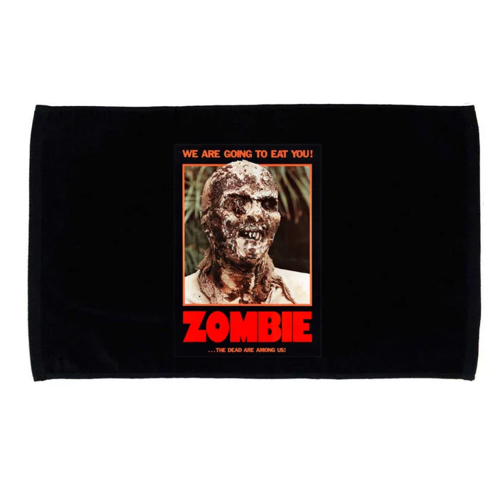 Zombie Funny B Horror Movie Poster Microfiber Hand Towel