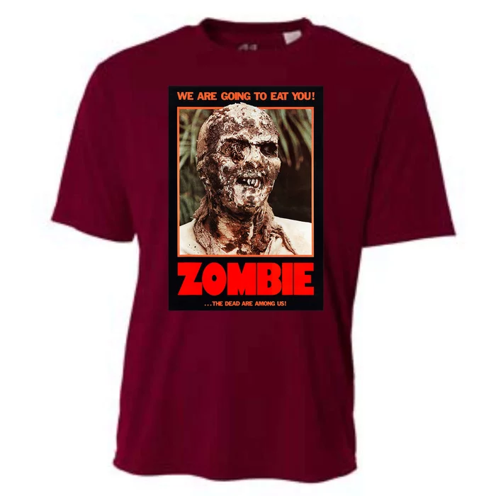 Zombie Funny B Horror Movie Poster Cooling Performance Crew T-Shirt