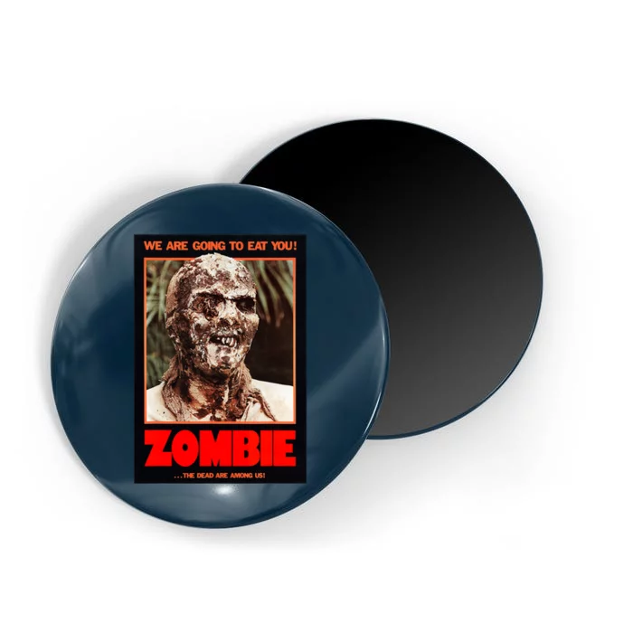 Zombie Funny B Horror Movie Poster Magnet