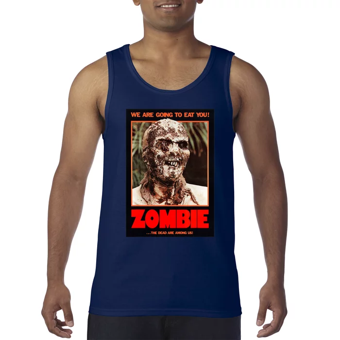 Zombie Funny B Horror Movie Poster Tank Top