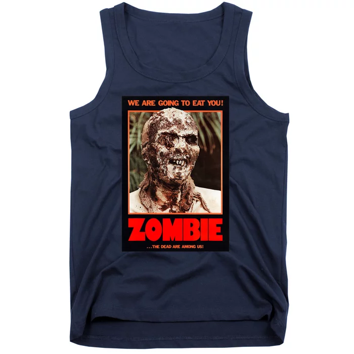 Zombie Funny B Horror Movie Poster Tank Top