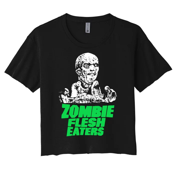 Zombie Flesh Eaters 2024 Women's Crop Top Tee