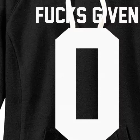 Zero Fucks Given Women's Fleece Hoodie