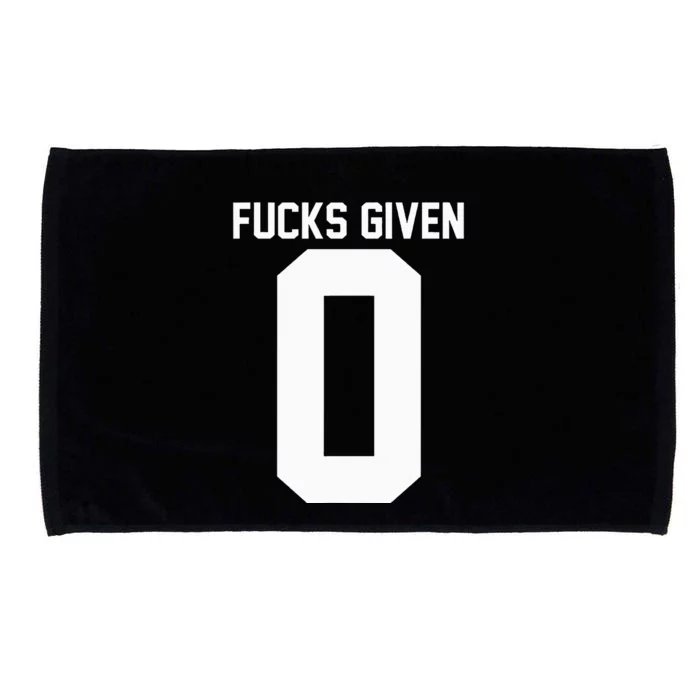 Zero Fucks Given Microfiber Hand Towel