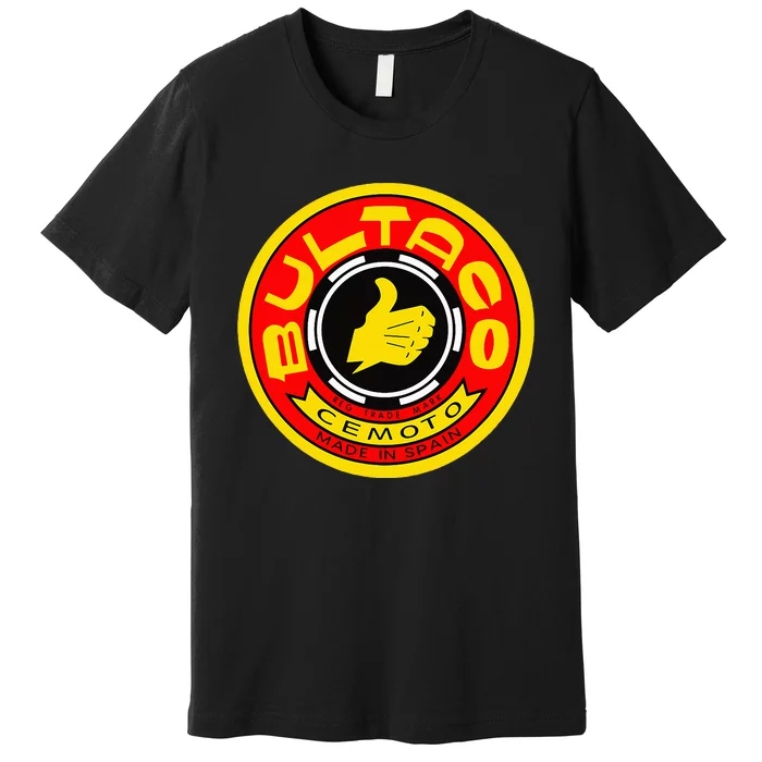 Zero Fucks Given Vintage Bultaco Motorcycle Premium T-Shirt