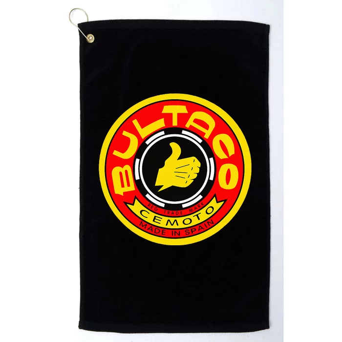 Zero Fucks Given Vintage Bultaco Motorcycle Platinum Collection Golf Towel