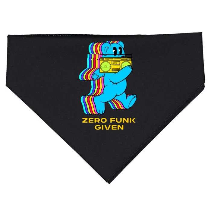 Zero Funk Given Retro Bear Boombox USA-Made Doggie Bandana