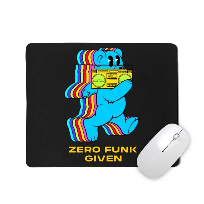 Zero Funk Given Retro Bear Boombox Mousepad