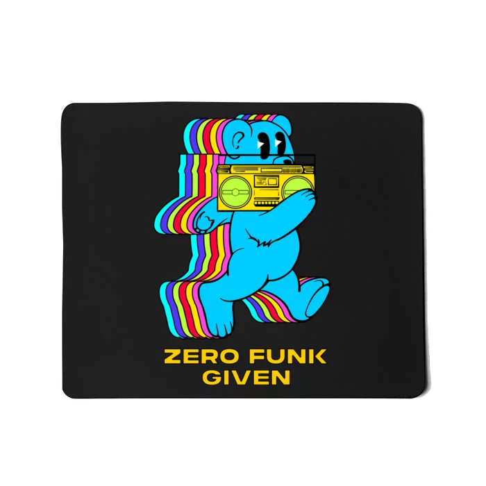 Zero Funk Given Retro Bear Boombox Mousepad