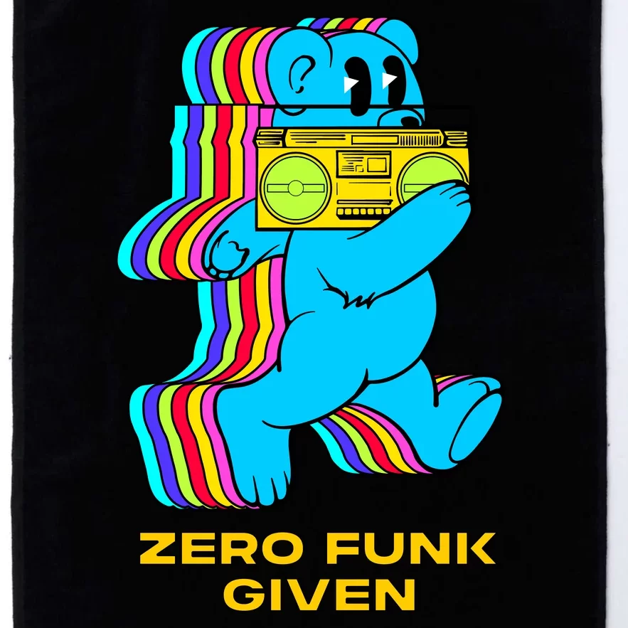 Zero Funk Given Retro Bear Boombox Platinum Collection Golf Towel