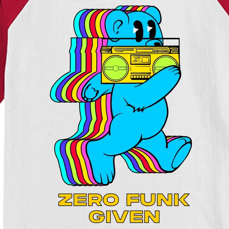 Zero Funk Given Retro Bear Boombox Kids Colorblock Raglan Jersey