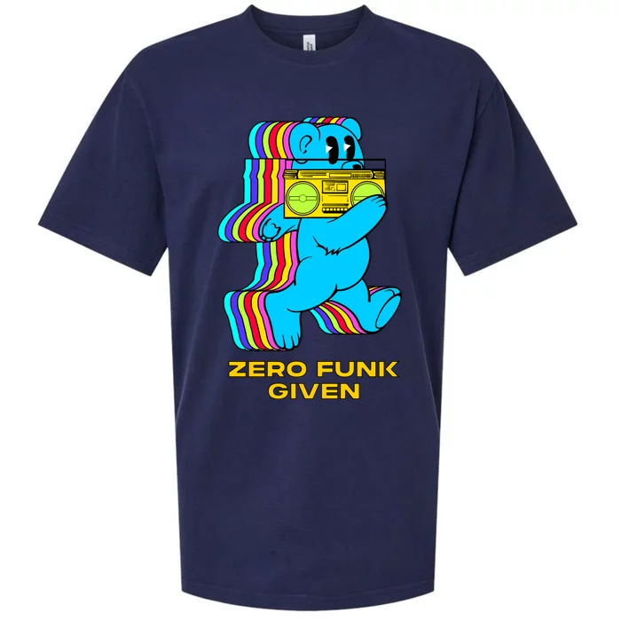 Zero Funk Given Retro Bear Boombox Sueded Cloud Jersey T-Shirt