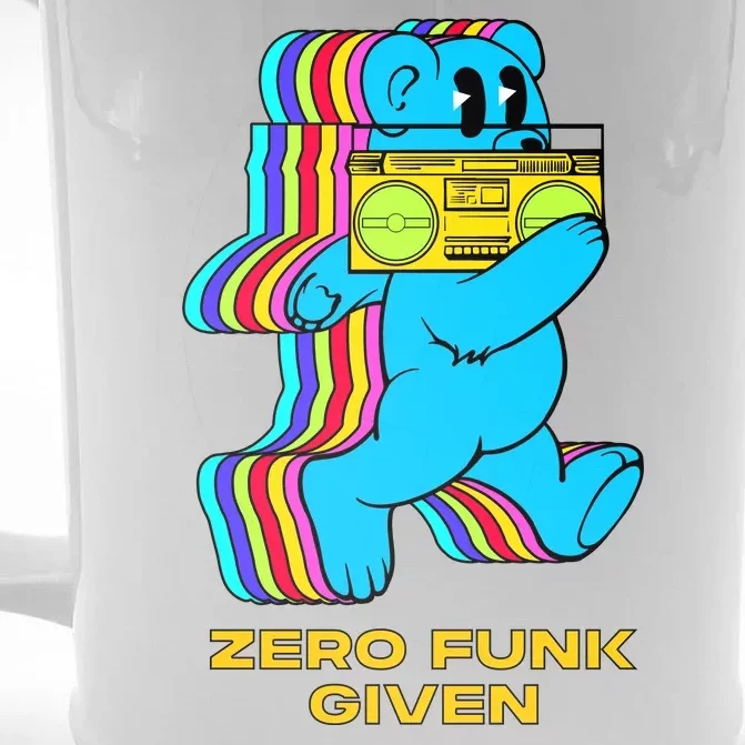 Zero Funk Given Retro Bear Boombox Front & Back Beer Stein