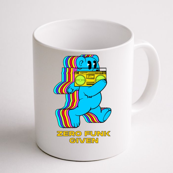 Zero Funk Given Retro Bear Boombox Front & Back Coffee Mug