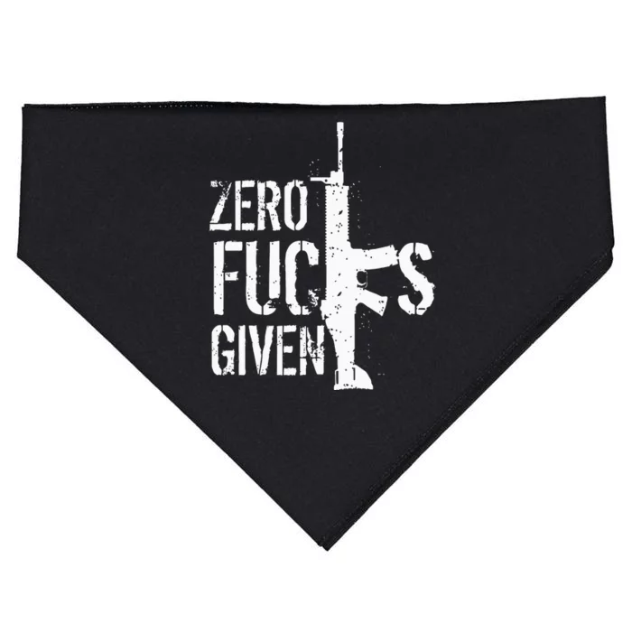 Zero Fucks Given USA-Made Doggie Bandana