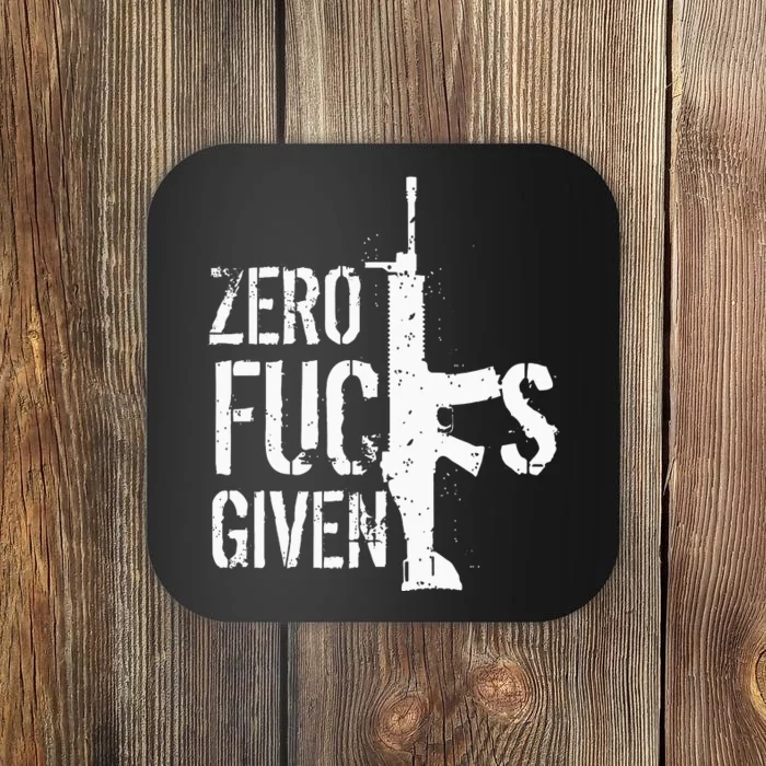 Zero Fucks Given Coaster