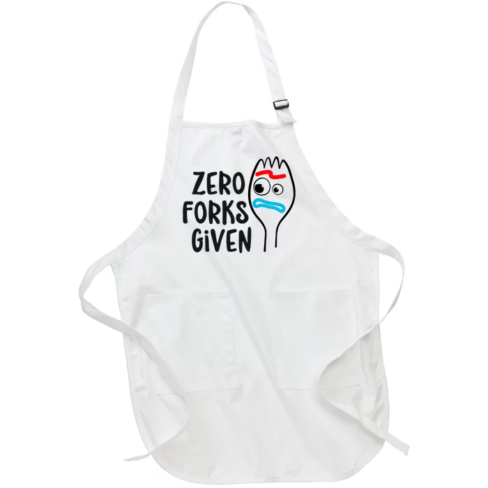 Zero Forks Given Full-Length Apron With Pocket