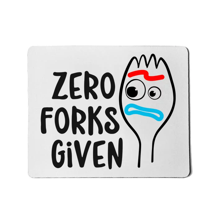 Zero Forks Given Mousepad