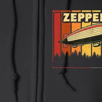 Zeppelin First Name Airship Full Zip Hoodie