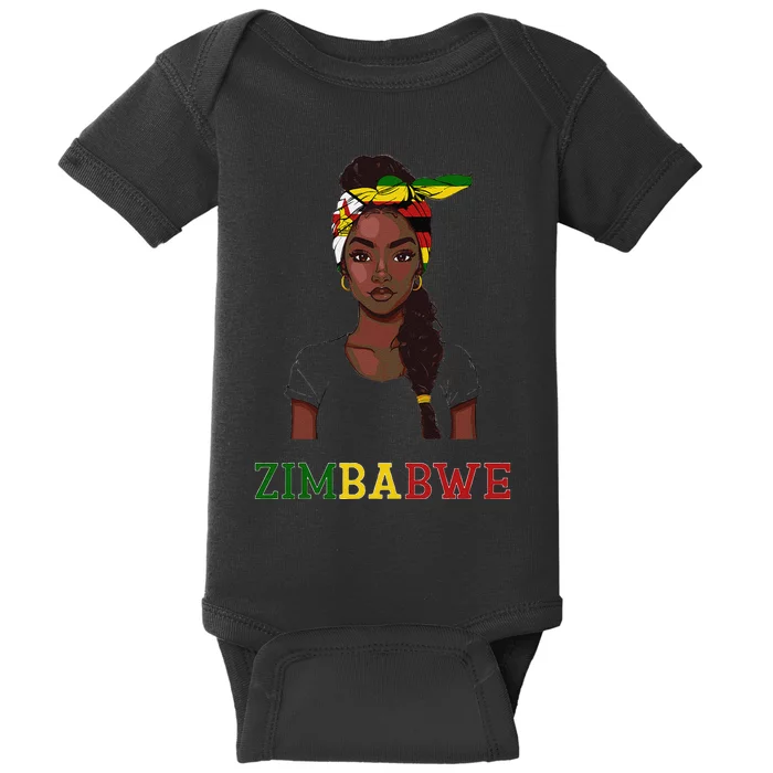 Zimbabwe Flag Products Souvenirs Uniform Zimbabwean Baby Bodysuit