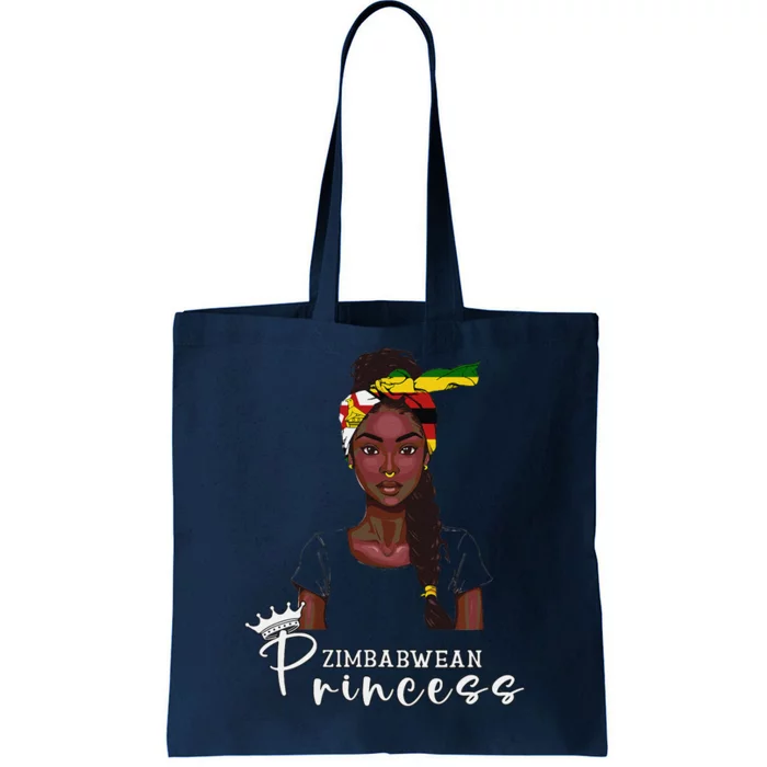 Zimbabwean Flag Princess Souvenirs Products Woman Zimbabwe Tote Bag