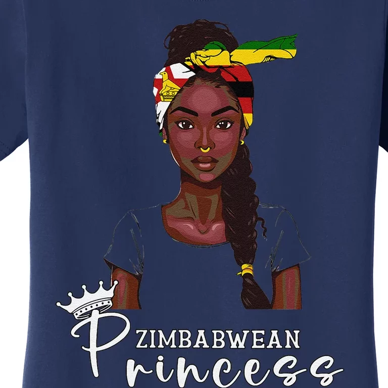 Zimbabwean Flag Princess Souvenirs Products Woman Zimbabwe Women's T-Shirt