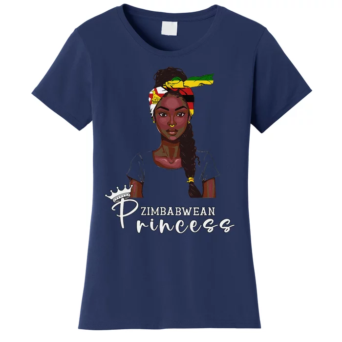 Zimbabwean Flag Princess Souvenirs Products Woman Zimbabwe Women's T-Shirt