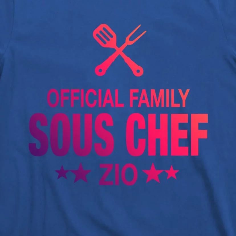 Zio Family Sous Chef Funny Cooking Zio Cute Gift T-Shirt