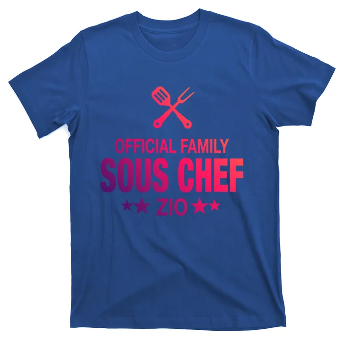 Zio Family Sous Chef Funny Cooking Zio Cute Gift T-Shirt