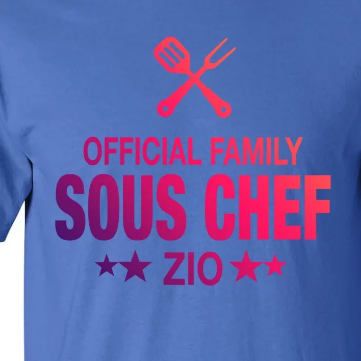 Zio Family Sous Chef Funny Cooking Zio Cute Gift Tall T-Shirt