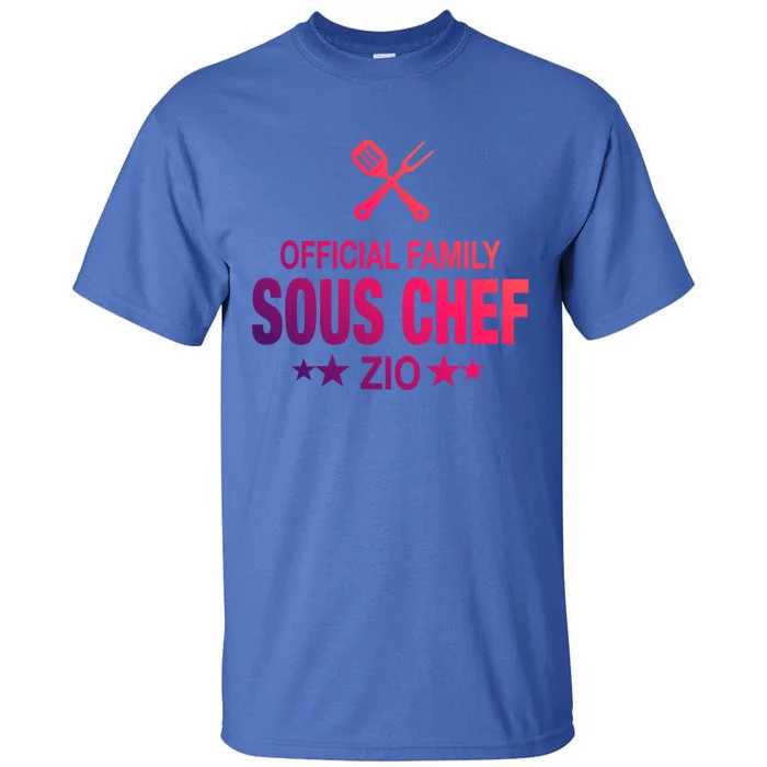 Zio Family Sous Chef Funny Cooking Zio Cute Gift Tall T-Shirt