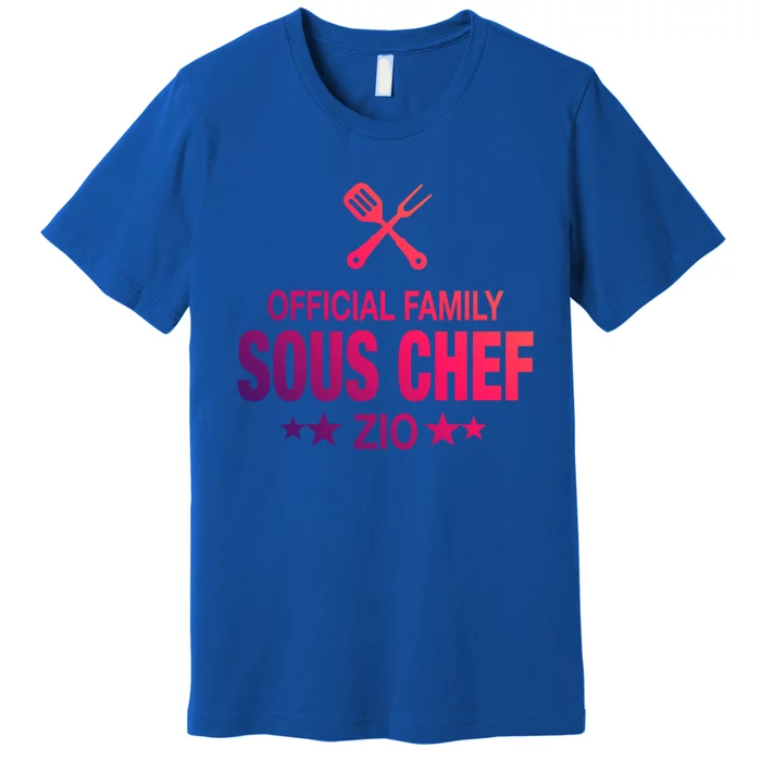 Zio Family Sous Chef Funny Cooking Zio Cute Gift Premium T-Shirt