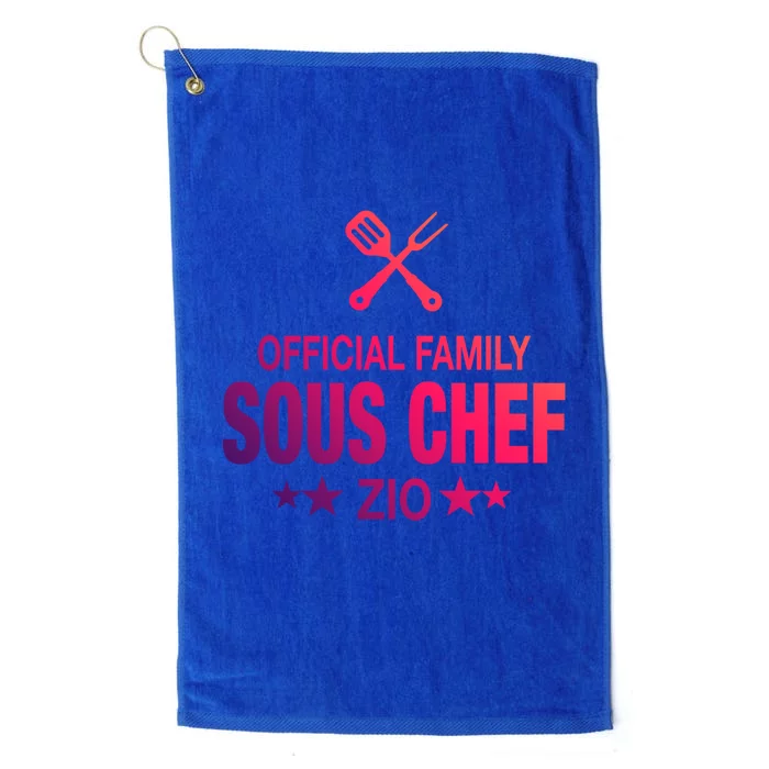 Zio Family Sous Chef Funny Cooking Zio Cute Gift Platinum Collection Golf Towel