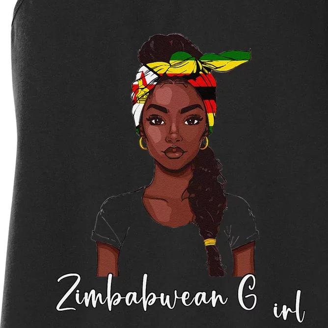 Zimbabwean Flag Souvenirs Products Woman Zimbabwe Women's Racerback Tank