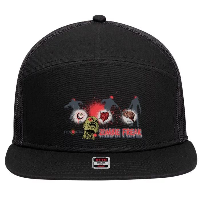 Zombie Freak 7 Panel Mesh Trucker Snapback Hat