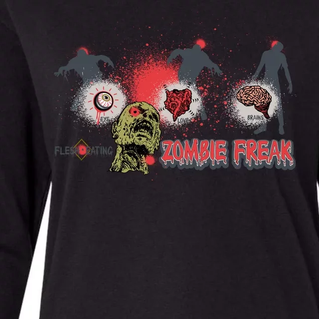 Zombie Freak Womens Cotton Relaxed Long Sleeve T-Shirt