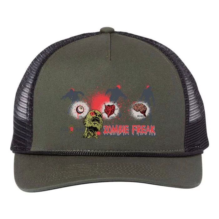 Zombie Freak Retro Rope Trucker Hat Cap