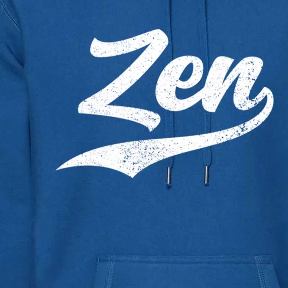 Zen Funny Zen Funny Meditating Meditation Yoga Namaste Gift Premium Hoodie