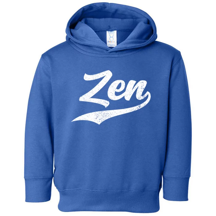 Zen Funny Zen Funny Meditating Meditation Yoga Namaste Gift Toddler Hoodie