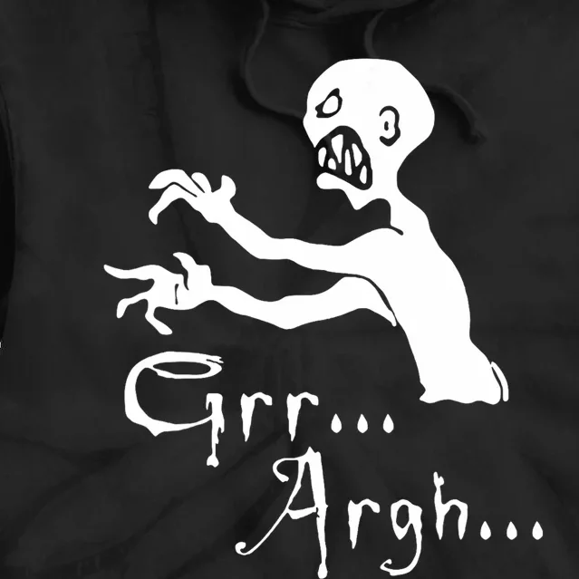 Zombie Grr Argh Tie Dye Hoodie