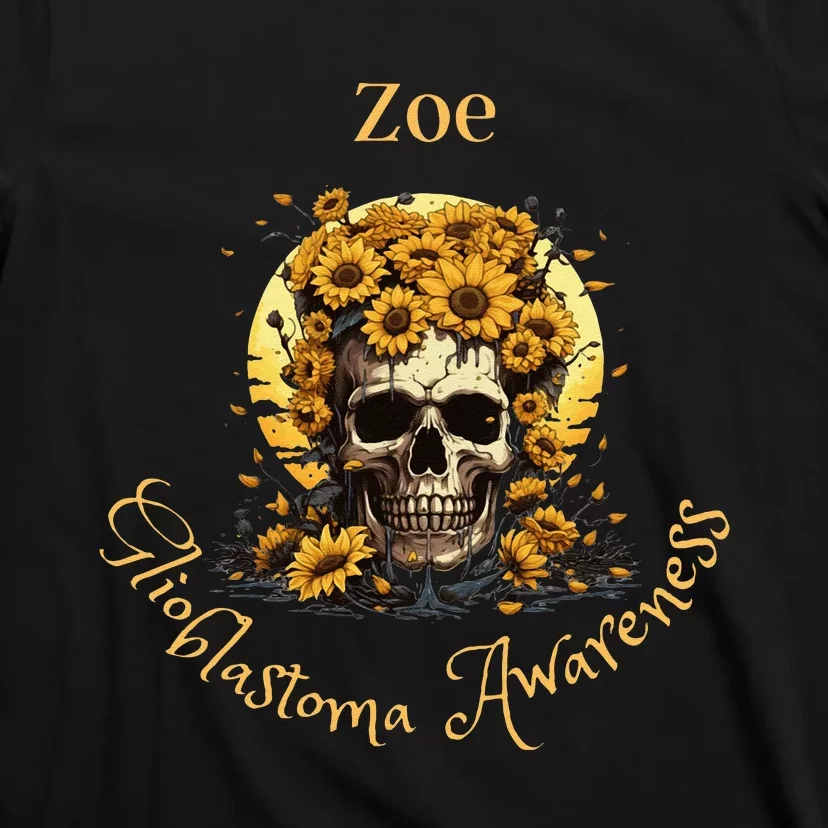 Zoe Glioblastoma Awareness (Back Design) T-Shirt