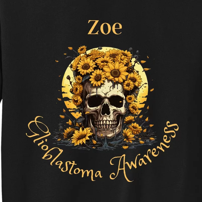 Zoe Glioblastoma Awareness (Back Design) Tall Sweatshirt