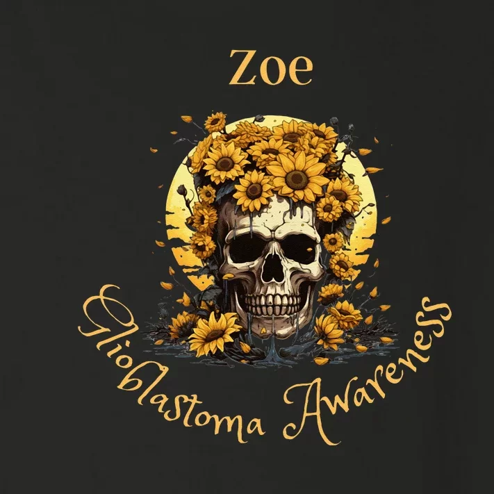 Zoe Glioblastoma Awareness (Back Design) Toddler Long Sleeve Shirt