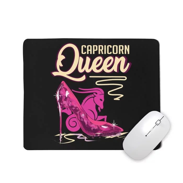 Zodiac Graphic Capricorn Queen Bday Gift for Xmas Mousepad