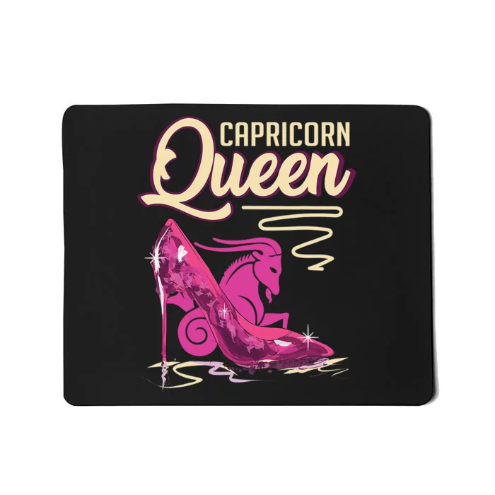 Zodiac Graphic Capricorn Queen Bday Gift for Xmas Mousepad