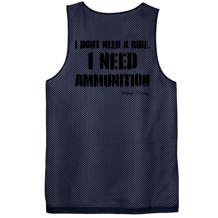 Zelensky Green Cross Ukraine I Dont Need A Ride I Need Ammunition Front&Back Front & Back Mesh Reversible Basketball Jersey Tank