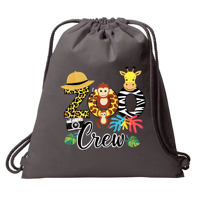 Zoo Giraffe Crew Safari Animal Zoo Keeper Costume Gifts Drawstring Bag